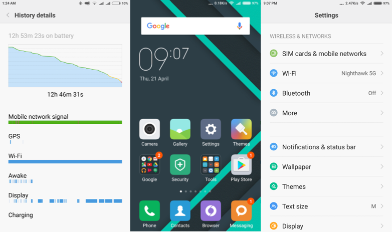 Xiaomi MI5 software screenshot